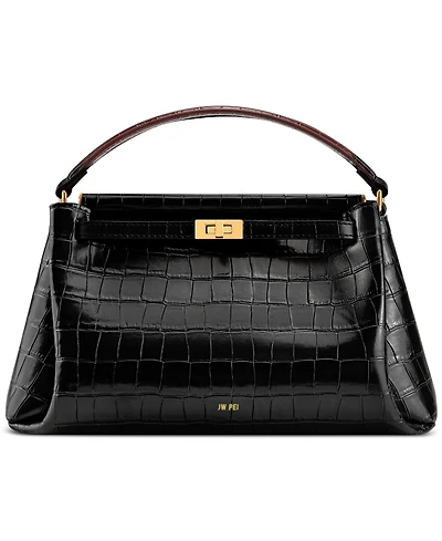Jw Pei Carmen Embossed Pattern Small Top Handle Satchel Handbag