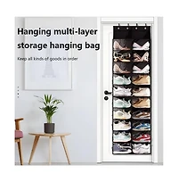 homfan Door Hanging Organizer – 10 Levels, 20 Deep Mesh Pockets – Dustproof, Space-Saving – for Closet and Kitchen Storage