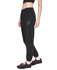 Dkny Sport Women's Stacked Puff Outline Animal Jogger Straight Pants