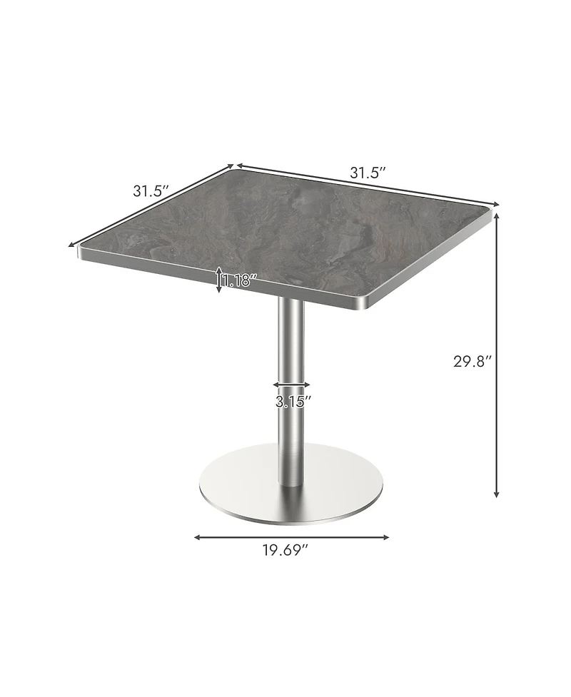 Streamdale Furniture Square Modern Dining Table