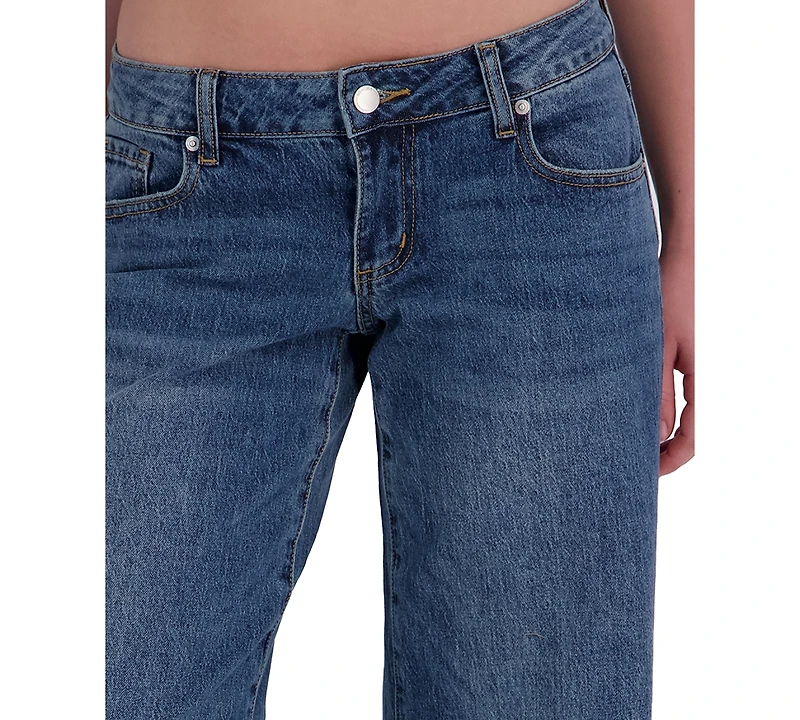 Em & Cass Juniors' Low-Rise Wide-Leg Jean