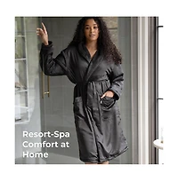 Cariloha Luxury Spa Bath Robe | Viscose L/Xl Ultra Plush with Sateen Exterior