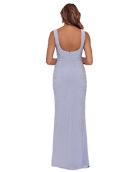 Xscape Women's Beaded V-Neck Gown