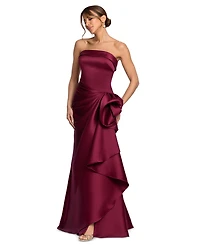Xscape Women's Gathered Strapless Gown