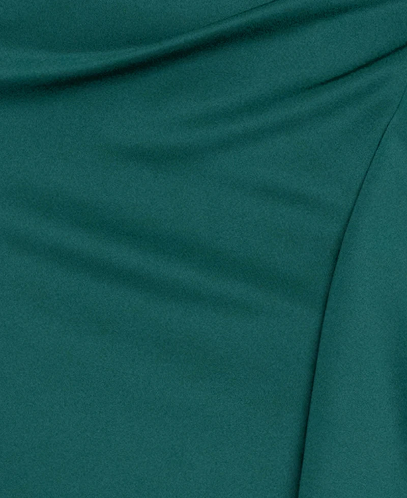 Xscape Plus Off-The-Shoulder Ruffle Sheath Gown