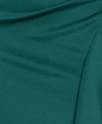 Xscape Plus Off-The-Shoulder Ruffle Sheath Gown