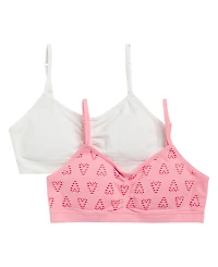 Maidenform Little & Big Girls 2-Pack Seamless Ruched Bras