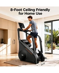 Fed Fitness SC2 Stair Climber Machine, Ultra Commercial Grade 25 Resistance Levels, Heavy Duty for Home and Gym