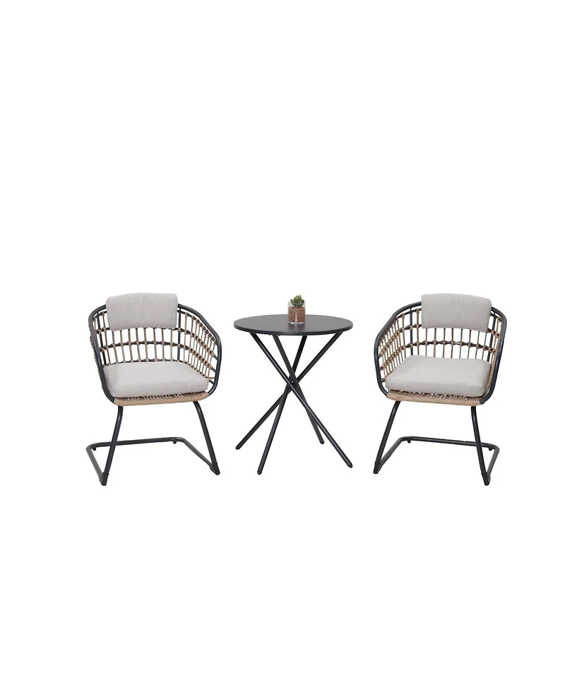 Streamdale Furniture Wicker Dining Chair - Set of 2