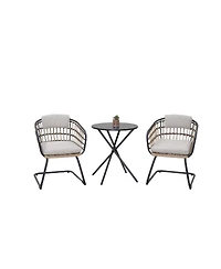 Streamdale Furniture Wicker Dining Chair - Set of 2