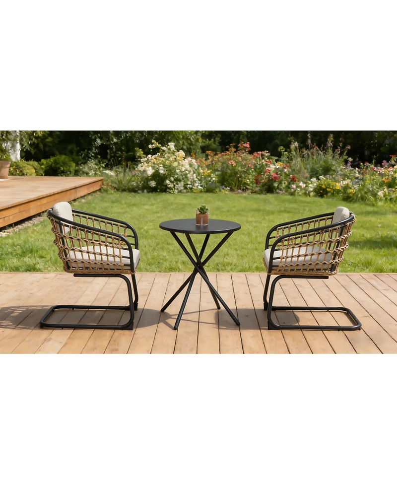 Streamdale Furniture Wicker Dining Chair - Set of 2