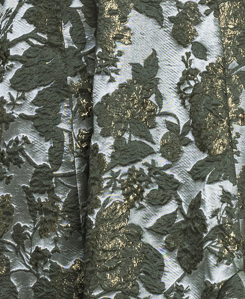 Xscape Petite Strapless Metallic Brocade A-Line Midi Dress