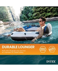 Intex River Run 1 Person Inflatable Tube Raft Float for Lake, Pool, and River