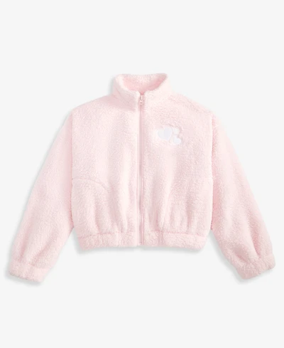 Epic Threads Girls' Xs-xl Heart-Embroidered Faux-Sherpa Jacket, Macy's Exclusive