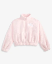 Epic Threads Girls' Xs-xl Heart-Embroidered Faux-Sherpa Jacket, Macy's Exclusive