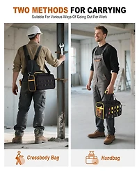 Xdovet Tool Bag Heavy Duty Tote Pockets Men