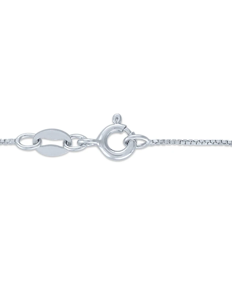 Diamond Fancy Cross Pendant Necklace (1/10 ct. t.w.) in Sterling Silver