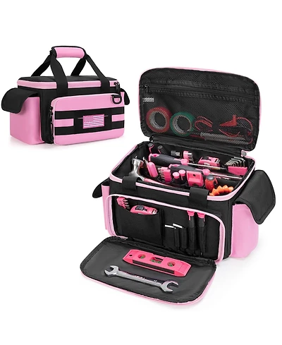 Xdovet Tool Bag Organizer Padded Bottom Multi-functional Work Repair Electrician Carpenter