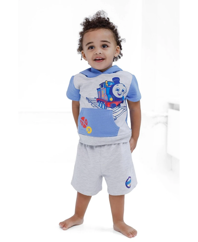 Thomas & Friends Toddler Boys 2T - 4T 2-Piece Hooded Tee and Shorts Set