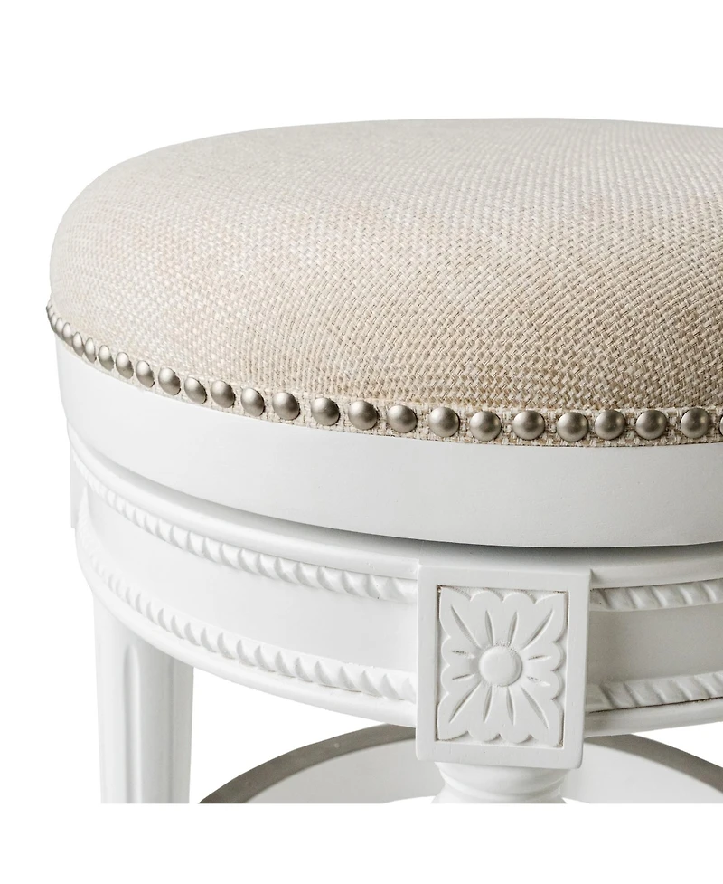 Maven Lane Pullman Backless Swivel Upholstered Kitchen Counter Stool