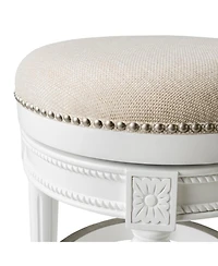 Maven Lane Pullman Backless Swivel Upholstered Kitchen Counter Stool