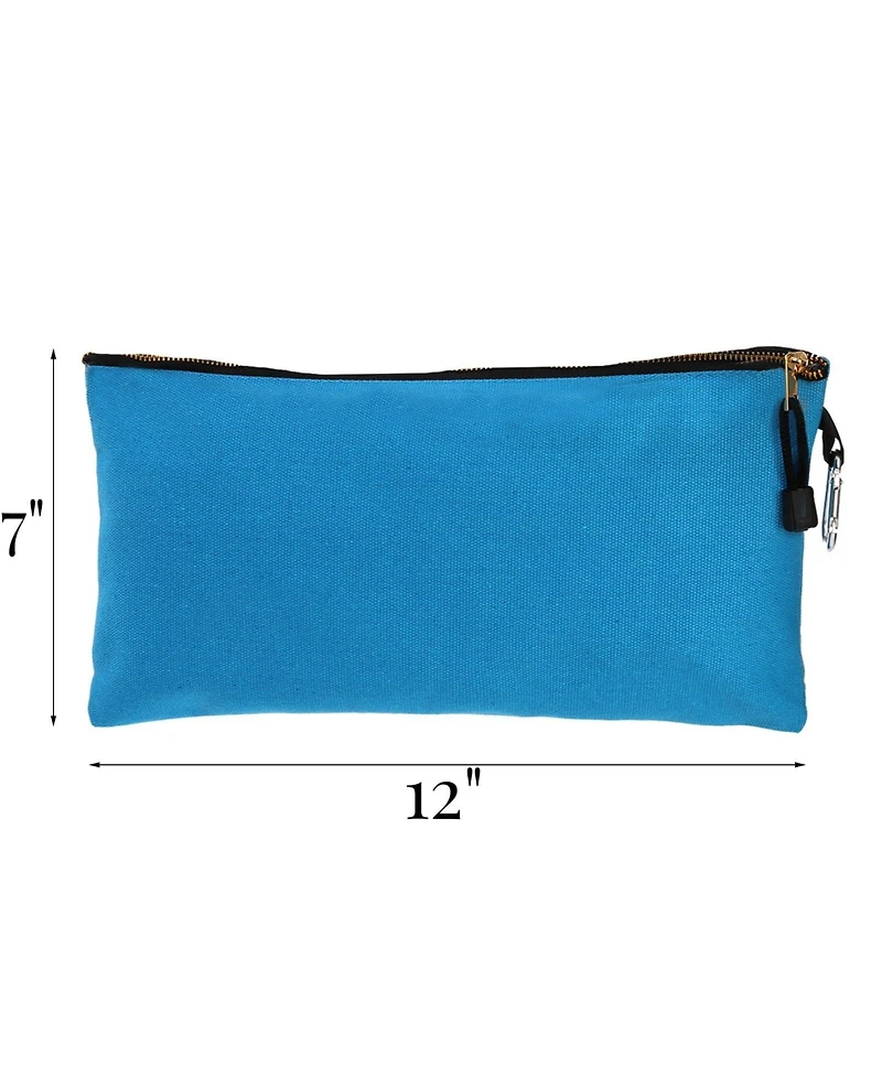 Xdovet Canvas Tool Pouch Zipper Utility Bag Carabiner