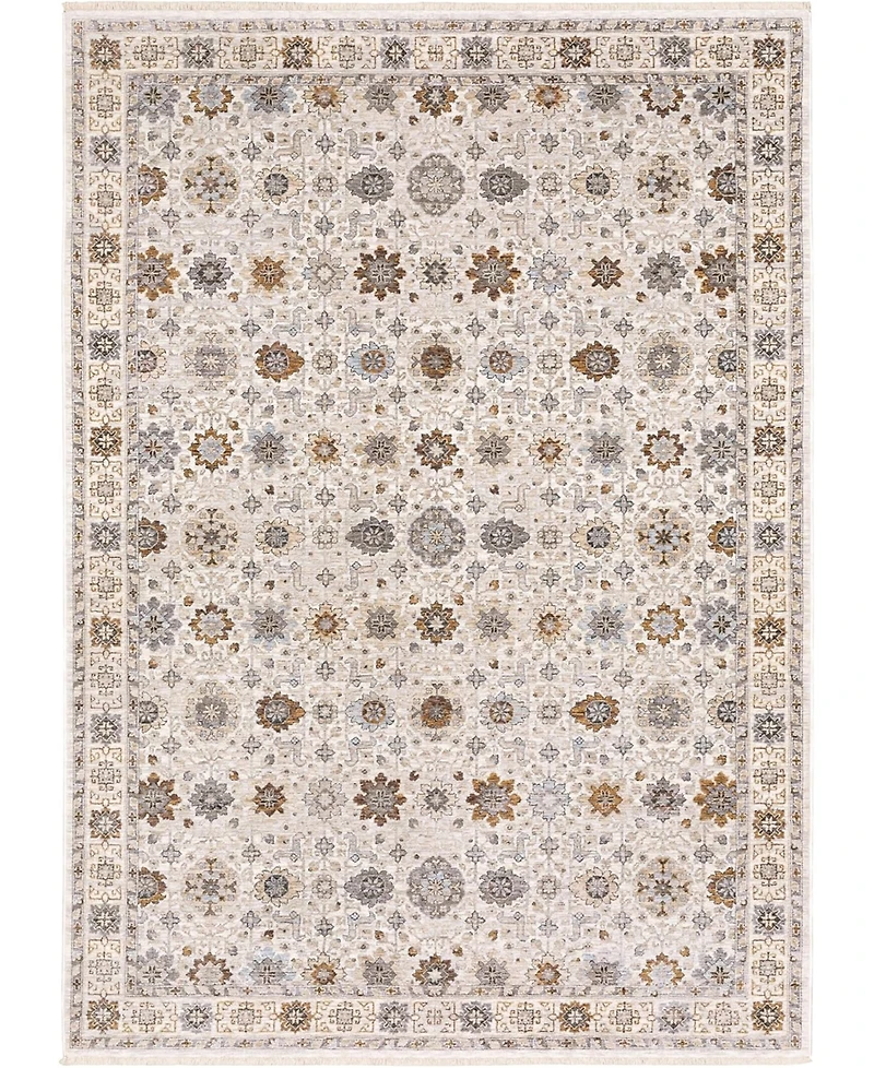 Oriental Weavers Maharaja 71W Ivory and Gold 3'3" x 5' Area Rug