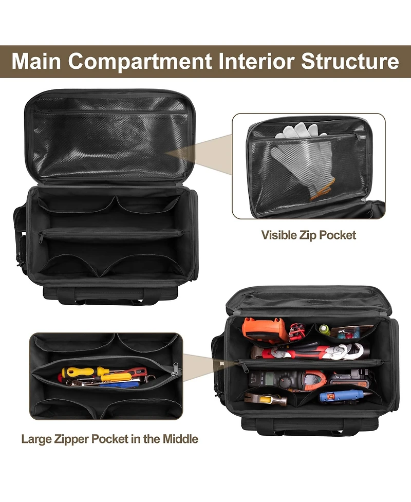Xdovet Tool Bag Organizer Work Tote Repairman Carpenters Handyman