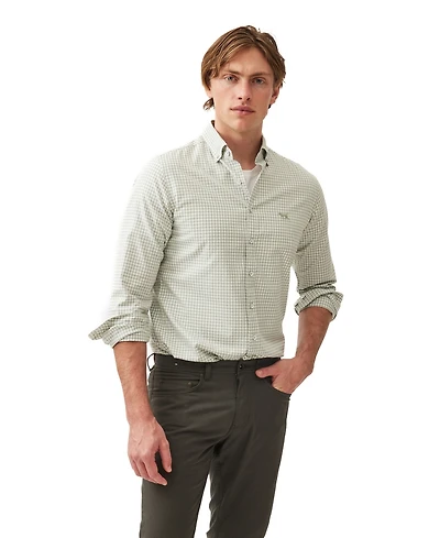 Rodd Gunn Men's Check Oxford Long Sleeve Slim Fit Shirt