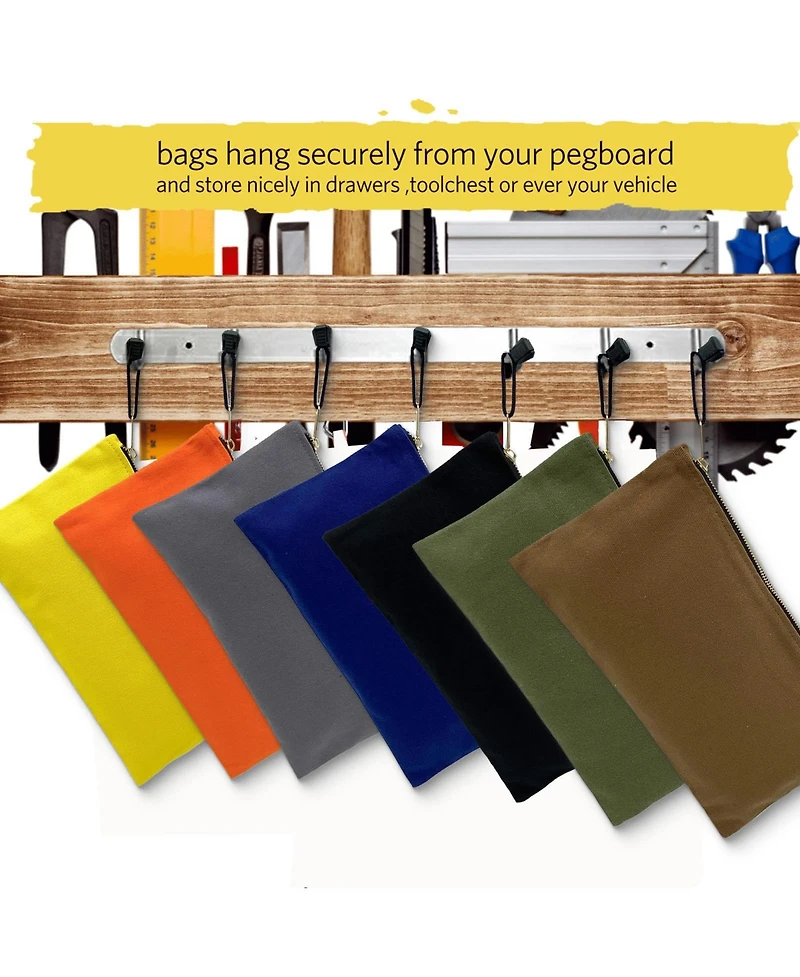 Xdovet Canvas Tool Bag Organizer Zipper Pouches