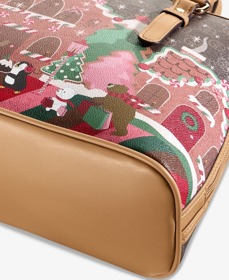 Giani Bernini Gingerbread Bears Dome Satchel, Macy's Exclusive