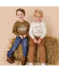 Sweet Wink Toddler Boys (2T - 4T) Cowboy Training Western Sweatshirt