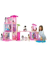 Barbie DreamHouse 3-Story Dollhouse with 2 Pools, 2 Slides, and Working Elevator, 65+ Pieces