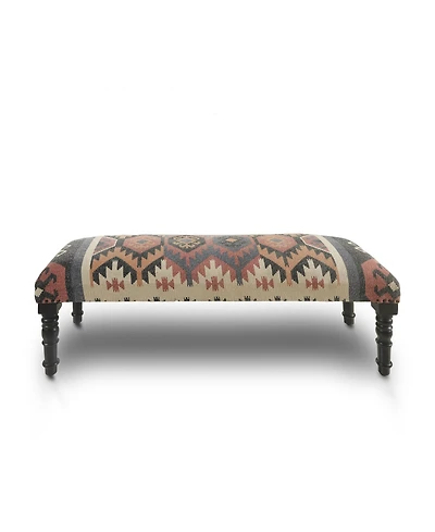 HomeRoots Leg Upholstered Bench