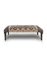HomeRoots Leg Upholstered Bench