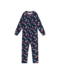 Deux par Toddler Girls ( 2T To 5T ) One Piece Thermal Underwear Floral Print