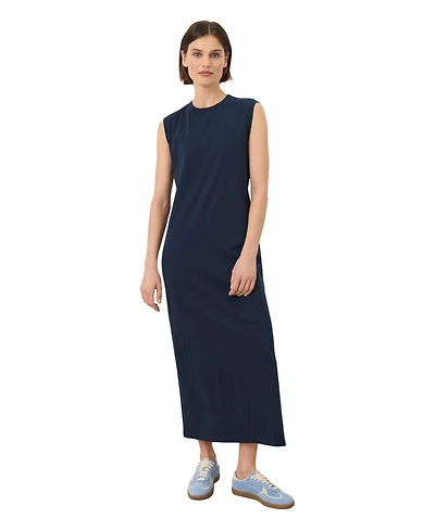 Pact Women's Cotton Soft-Slub Essential Easy Muscle Tee Maxi Dress