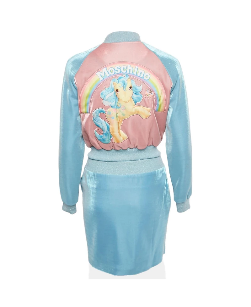 Pre-Owned Moschino Women's Couture Lamandeacute Unicorn Applique Set