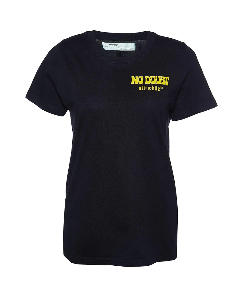 Pre-Owned Off-White Women's No Doubt Graphic Cotton T-Shirt