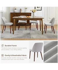 homfan Modern Upholstered Dining Chair Set of 2