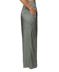 Jluxlabel Women's Sundown High-Waisted Wide-Leg Acetate Pants