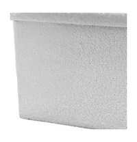 HomeRoots 30" Boucle Storage Ottoman