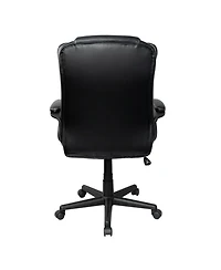 Flynama Ergonomic Executive Faux Leather Office Chair,Diamond-Stitched High Back Chair