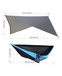 Piscifun Camping Hammock With Mosquito Net Rain Fly Heavy Duty Parachute Nylon Outdoor Gear