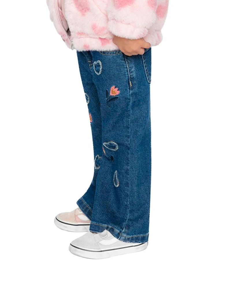 Deux par Deux Toddler Girls (2T-5T ) Boot Leg Jeans
