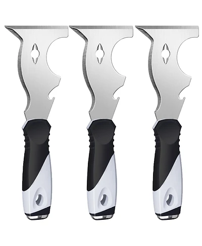 Xdovet T Scraper 3 Pack Multi Tool Putty Knife Metal Hammer End
