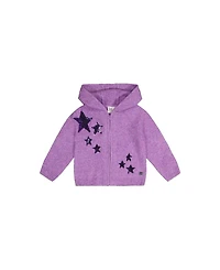 Deux par Deux Toddler Girls (2T - 5T) Hooded Knitted Cardigan