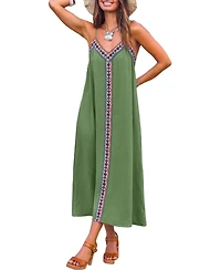 Cupshe Women's Let It Slide Blue Maxi Beach Dress