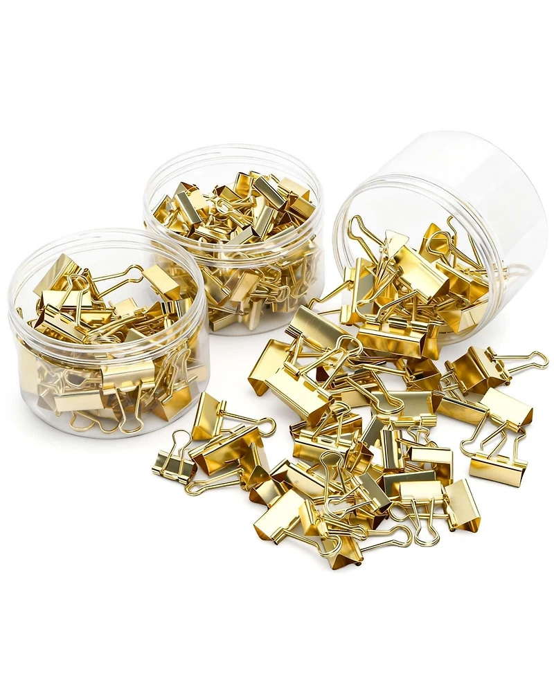 Danrong 174 Pack Metal Binder Clips 3 Sizes With Storage Boxes For Office School Home