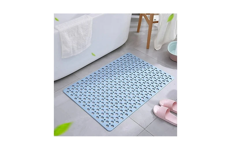 Cowin Bathroom Non Slip Shower Mat with Suction Cup and Drain Hole Bathtub Nonslip Mat, Super Soft Pvc Bathroom Mat